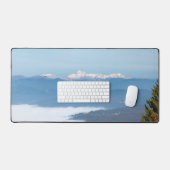 山トリグラフの下の秋の霧 デスクマット (キーボード&マウス)