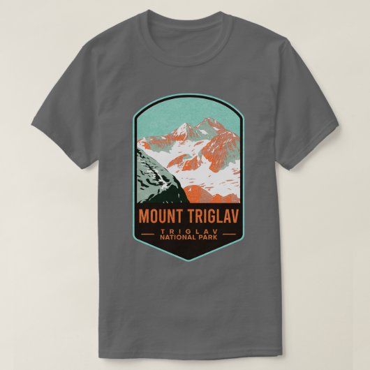 山トリグラヴトリグラヴ国立公園 Tシャツ (デザイン正面)
