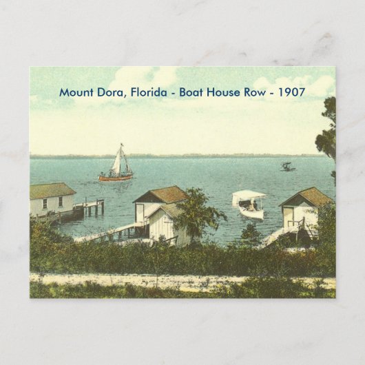 山ドーラ， Fl - Boat House Row - 1907 ポストカード (正面)