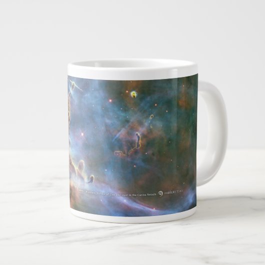 山ハッブル望遠鏡宇宙雲コーヒーマグ ジャンボコーヒーマグカップ (正面右)