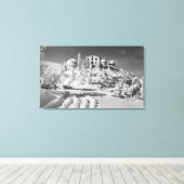 山ハミルトン、カリフォルニアリック天文台 キャンバスプリント (インサイチュ (ウッドフロア))