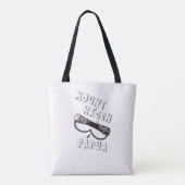 山ハーゲンショー威厳があるドラムバードパプアニューギニア トートバッグ (裏面)