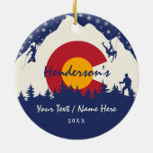 山ハーバードコロラド14ersフォーティナー登山 セラミックオーナメント (裏面)