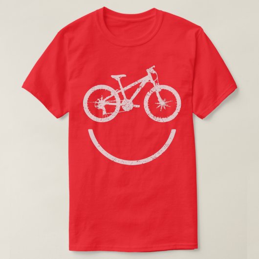 山バイクもしくは自転車に乗る人定義おもしろいサイクリング Tシャツ (デザイン正面)