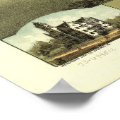 山バーノンオハイオ1870アンティークパノラママップ ポスター (角)