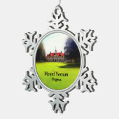 山バーノンピューターオーナメント スノーフレークピューターオーナメント (右)