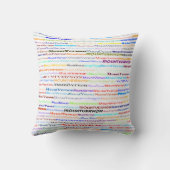 山バー文字デザインノンII装飾用クッション クッション (裏面)