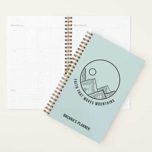 山パーソナライズされたのクリスチャンを動かす信仰 プランナー手帳 (ディスプレー)