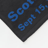 山パーソナライズされたの上の航空毛布 フリースブランケット (角)