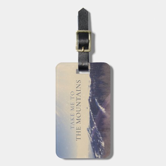 山パーソナライズされたの荷札に連れて行って ラゲッジタグ (正面縦)