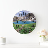 山パーソナライズされたやる気を起こさせる壁時計 ラージ壁時計 (ホーム)