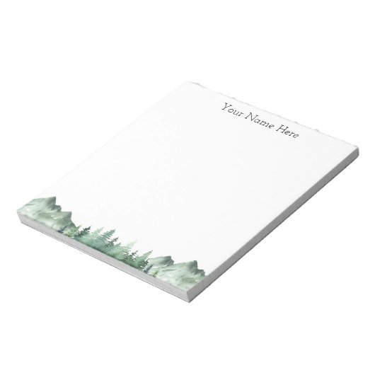 山パーソナライズされた木カスタムNOTEPAD ノートパッド (回転)