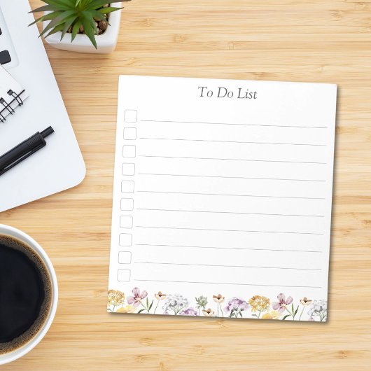 山パーソナライズされた花フローラ庭園の一覧 ノートパッド