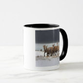 山ヒツジ家族 マグカップ (正面右)