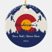 山ビエルシュタットコロラド14ersフォーティナー登山 セラミックオーナメント (裏面)