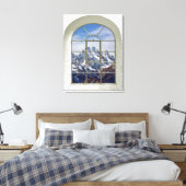 山ビュー人工窓 キャンバスプリント (インサイチュ (寝室))