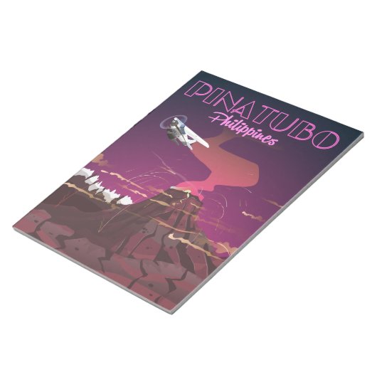 山ピナツボ(フィリピン) ノートパッド (アングル)
