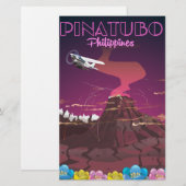 山ピナツボ(フィリピン) 便箋 (正面/裏面)