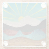 山ファンタジーサンライズ ガラスコースター (裏面)