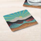 山ファンタジーサンライズ スクエアペーパーコースター (アングル)