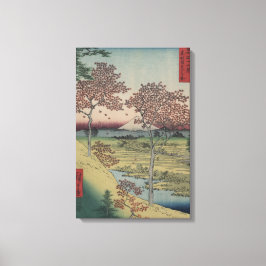 山フィジー離れとメープルヴィンテージ日本の キャンバスプリント