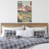 山フィジー離れとメープルヴィンテージ日本の キャンバスプリント (インサイチュ (寝室))