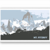 山フィッツロイマウンテン、パタゴニア、アルゼンチン シール (正面)
