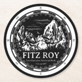 山フィッツロイ – セロシャルトンサウスアメリカ ラウンドペーパーコースター (正面)