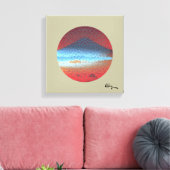 山フジイエローベージュバイロフィー キャンバスプリント (インサイチュ (リビング))