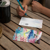 山フジジャパン水彩絵葉書 招待状