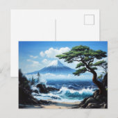 山フジジャパン海ビュ絵を描ー ポストカード (正面/裏面)