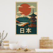 山フジジャパンVintage Travel -レトロ ポスター (キッチン)