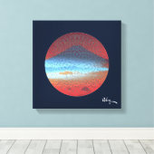 山フジバイロフィー キャンバスプリント (インサイチュ (ウッドフロア))