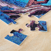 山フジビューfrom山中湖ジグソーパズル ジグソーパズル (側面)