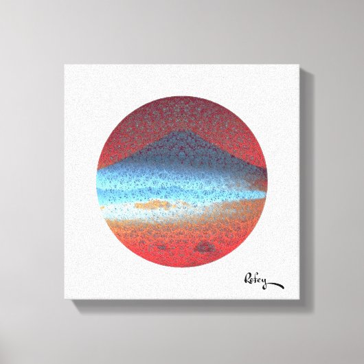 山フジホワイトバイロフィー キャンバスプリント (正面)