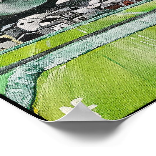 山フジ絵を描ズバイアルフレッドキツネ ポスター (角)