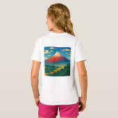 山フジTシャツ Tシャツ (裏面フル)