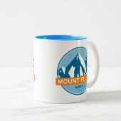 山フルムニューハンプシャースターズムーン ツートーンマグカップ (正面右)