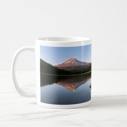山フードがTrillium Lake写真に反映 コーヒーマグカップ (左)