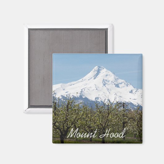 山フードと果樹園の写真 マグネット (正面/裏面)