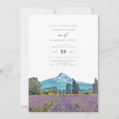 山フードウォーター色イラストレーション結婚ズ 招待状 (正面)