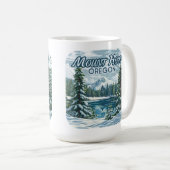 山フードオレゴン州スキー太平洋ノースウエストウィンター コーヒーマグカップ (正面右)