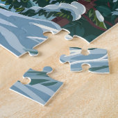 山フードオレゴン州スキー太平洋ノースウエストウィンター ジグソーパズル (側面)