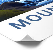 山フードオレゴン旅行プリント ポスター (角)