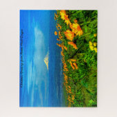 山フードオレゴン。クリスマスの挨拶 ジグソーパズル (縦)