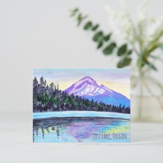 山フードサンライズアット失ったレイクカスタム ポストカード (スタンド正面)