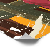 山フード国立森林旅行ポスター ポスター (角)