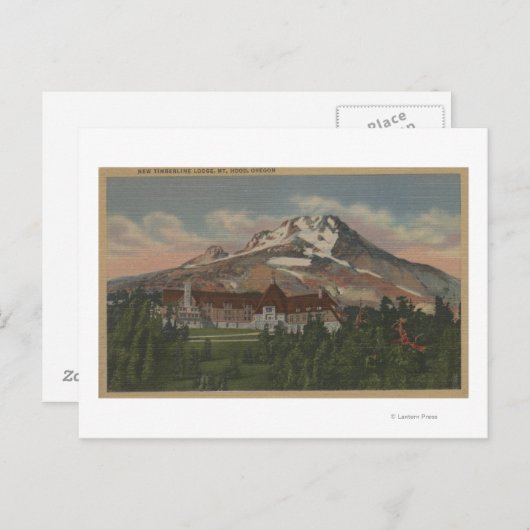 山フード,オレゴン – 新しいティンバーライン2の表示 ポストカード (正面/裏面)