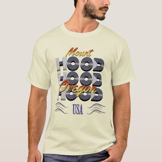 山フード，オレゴン Tシャツ (正面)