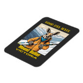 山ブラーオーストラリアKangaroo Skier マグネット (左側)